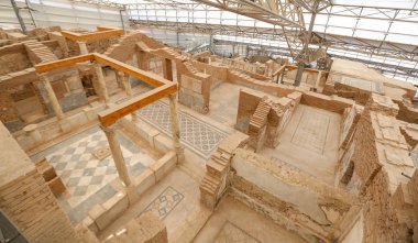 Teras evlerde Efes Antik Kenti, Izmir, Türkiye