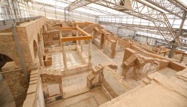 Teras evlerde Efes Antik Kenti, Izmir, Türkiye