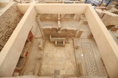 Teras evlerde Efes Antik Kenti, Izmir, Türkiye