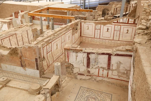 Casas con terraza en Ephesus Ancient City, Izmir, Turquía — Foto de Stock