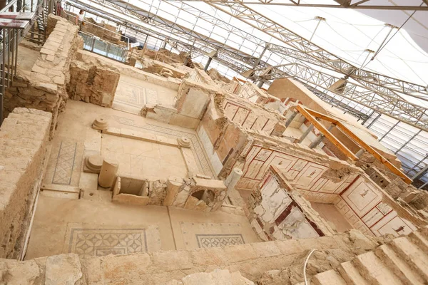 Casas con terraza en Ephesus Ancient City, Izmir, Turquía — Foto de Stock