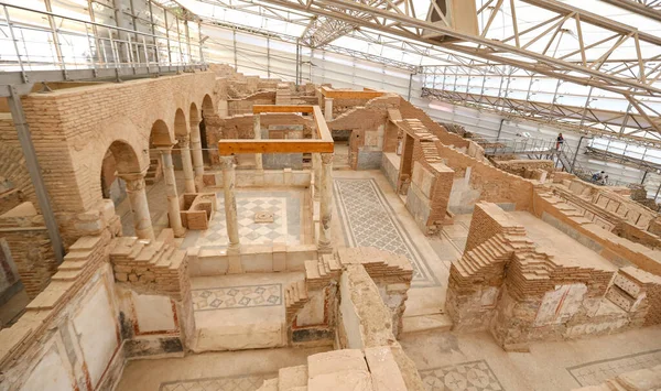 Casas con terraza en Ephesus Ancient City, Izmir, Turquía —  Fotos de Stock