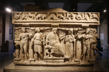 İstanbul Arkeoloji Müzesi 'ndeki lahit, İstanbul, Türkiye