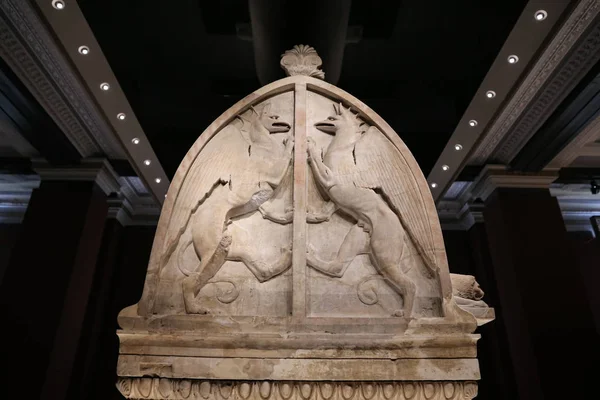 Sarcophage Lycien de Sidon au Musée d'Archéologie d'Istanbul, Ista — Photo