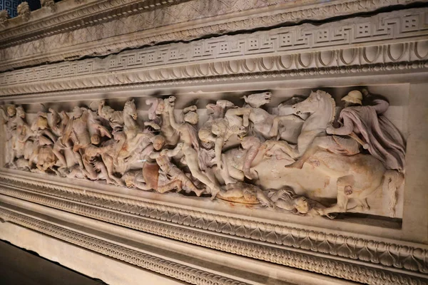 Alexander Sarcophagus in Istanbul Archaeology Museum, Istanbul, — Stock Photo, Image