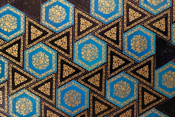 Azulejos azuis no quiosque Tiled, Museu de Arqueologia de Istambul, Istambul — Fotografia de Stock