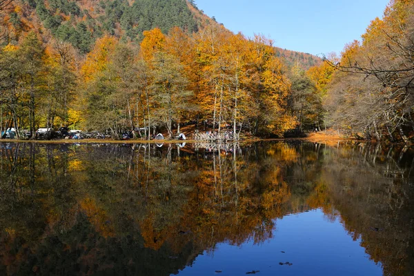 Derin Lake in Yedigoller National Park, Bolu, Turkije — Stockfoto