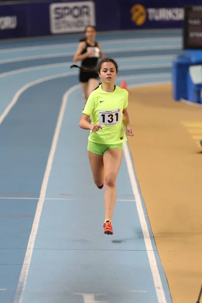 Turkish Athletic Federation Olympic Threshold Indoor Competition — Stock Photo, Image