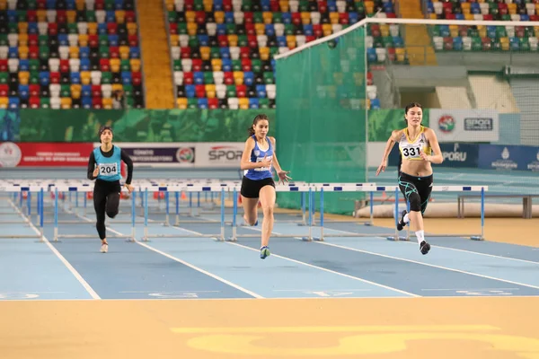 Török Atlétikai Szövetség olimpiai küszöb fedett verseny — Stock Fotó