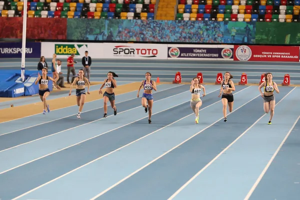 Türkiye Atletizm Federasyonu Olimpiyat eşik kapalı rekabet — Stok fotoğraf