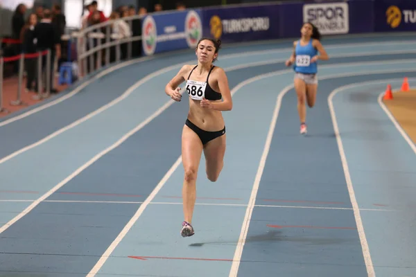 Turkish Athletic Federation Olympic Threshold Indoor Competition — Stock Photo, Image