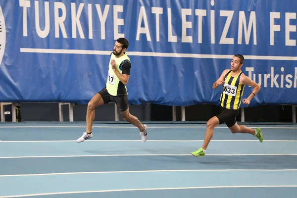 Turkish Athletic Federation Olympic Threshold Indoor Competition — Stock Photo, Image