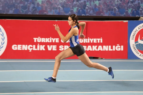 Török Atlétikai Szövetség fedett atlétikai rekord kísérlet verseny — Stock Fotó