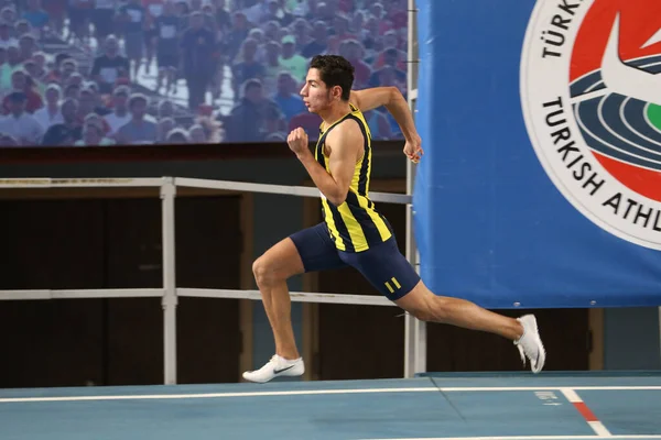 Federação Atlética Turca Atletismo Indoor Record Tentativa de corrida — Fotografia de Stock