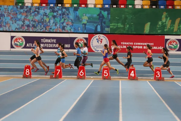 Federación Turca de Atletismo Indoor Athletics Record Attempt Race —  Fotos de Stock