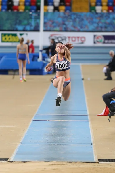 Turkse atletische Federatie Indoor Atletiek Record poging Race — Stockfoto