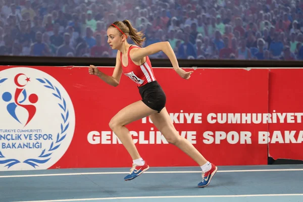 Federación Turca de Atletismo Indoor Athletics Record Attempt Race — Foto de Stock