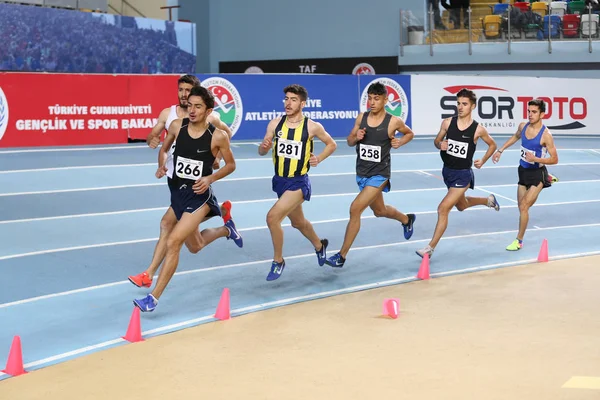 Federazione Atletica Turca Indoor Atletica Gara da record — Foto Stock