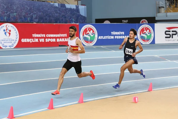 Tureckiej Federacji Lekkiej Atletyki Halowe rekord wyścigu — Zdjęcie stockowe