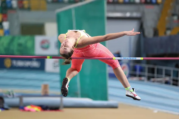 Tureckiej Federacji Lekkiej Atletyki Halowe rekord wyścigu — Zdjęcie stockowe