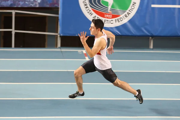 Türkiye Atletizm Federasyonu kapalı Atletizm rekor denemesi yarış — Stok fotoğraf