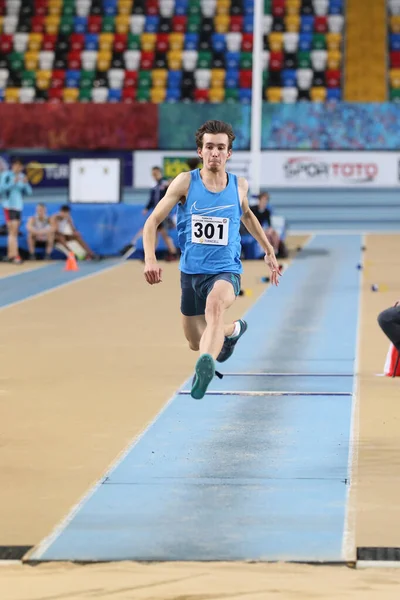 Turkse atletische Federatie Indoor Atletiek Record poging Race — Stockfoto