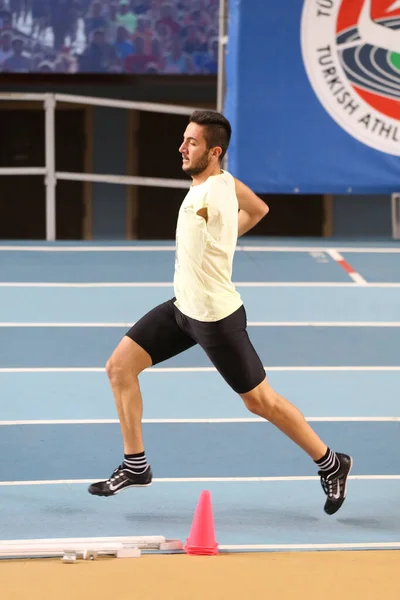 Federação Atlética Turca Atletismo Indoor Record Tentativa de corrida — Fotografia de Stock