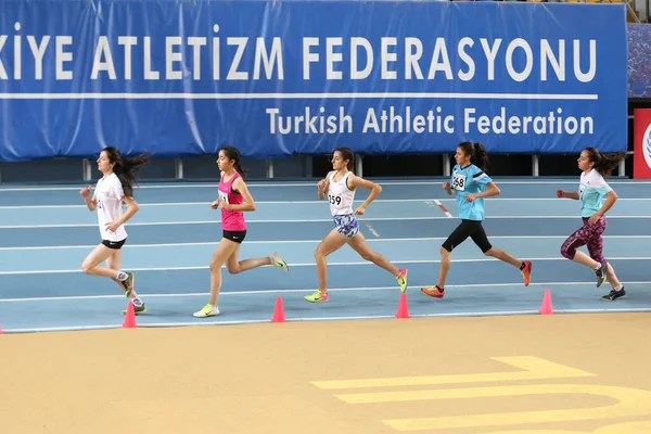 Federación Turca de Atletismo Indoor Athletics Record Attempt Race — Foto de Stock