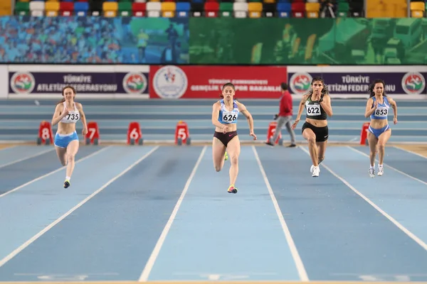 Federación Turca de Atletismo Indoor Athletics Record Attempt Race — Foto de Stock