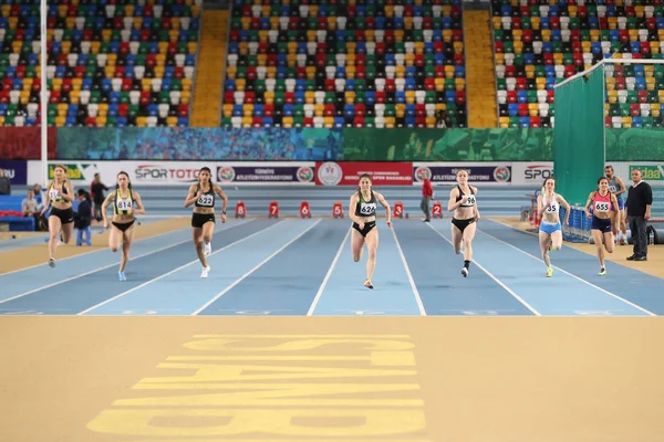 トルコの競技連盟屋内陸上競技記録挑戦レース — ストック写真