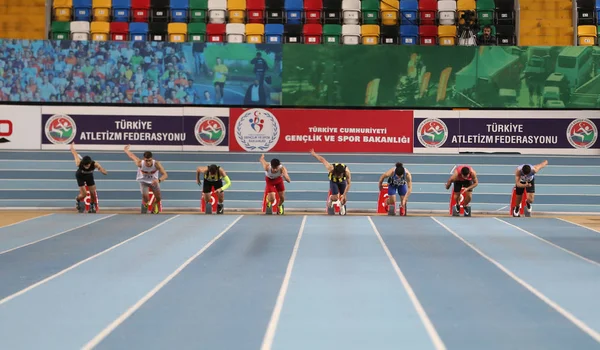 Federación Turca de Atletismo Indoor Athletics Record Attempt Race —  Fotos de Stock