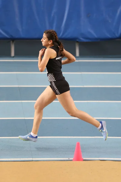 Turkish Athletic Federation Indoor Athletics Record Attempt Race — Stock Photo, Image