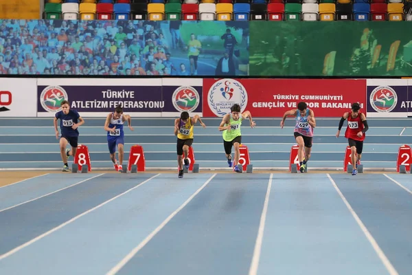 Federación Turca de Atletismo Indoor Athletics Record Attempt Race —  Fotos de Stock