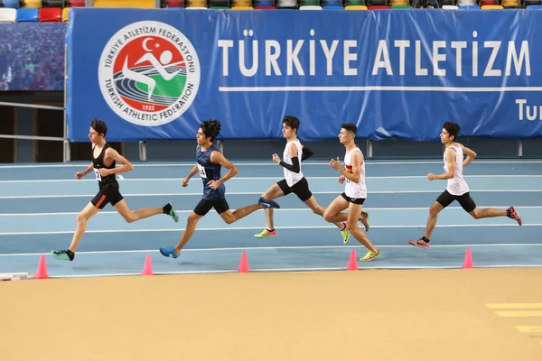 Perlombaan Atletik Federasi Atletik Dalam Ruangan Turki — Stok Foto