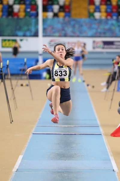 Türkiye Atletizm Federasyonu kapalı Atletizm rekor denemesi yarış — Stok fotoğraf