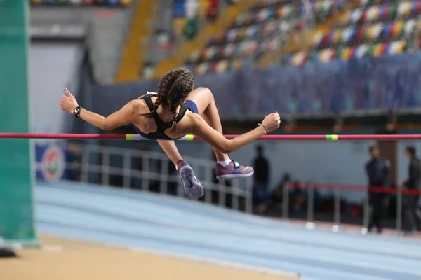 Fédération turque d'athlétisme Indoor Athletics Record tentative de course — Photo