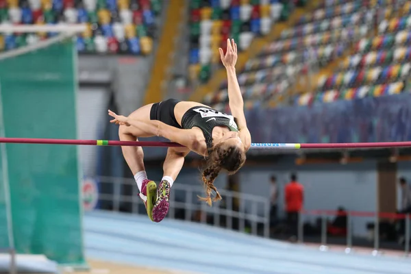 Federação Atlética Turca Atletismo Indoor Record Tentativa de corrida — Fotografia de Stock