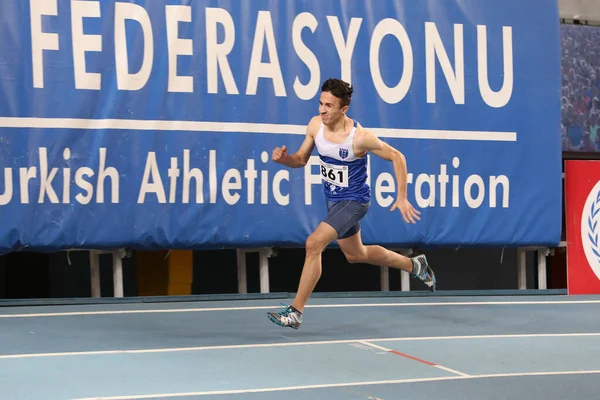 Tureckiej Federacji Lekkiej Atletyki Halowe rekord wyścigu — Zdjęcie stockowe