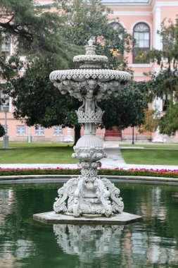 Dolmabahçe Sarayı 'nda Çeşme, İstanbul, Türkiye