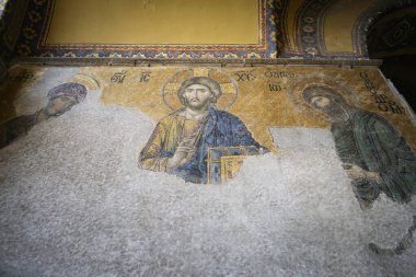 Ayasofya 'da Deesis mozaik, Istanbul, Türkiye