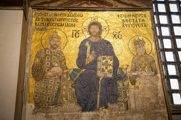 Mosaic in Hagia Sophia Museum, Стамбул, Туреччина — стокове фото