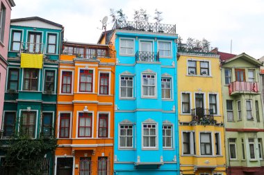Eski evleri Fener semtinde, Istanbul, Türkiye