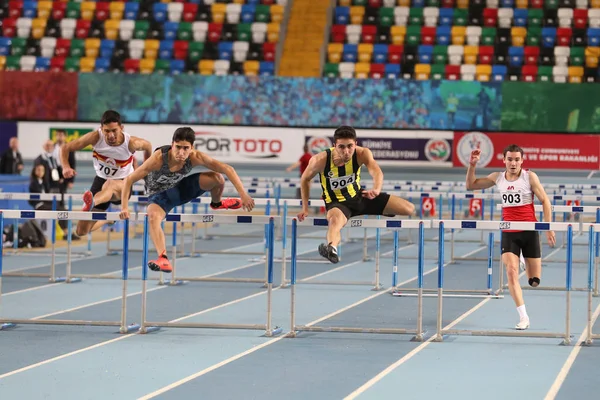 Turkish Athletic Federation Olympic Threshold Indoor Competition — Stock Photo, Image