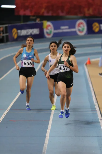 Türkiye Atletizm Federasyonu Olimpiyat eşik kapalı rekabet — Stok fotoğraf