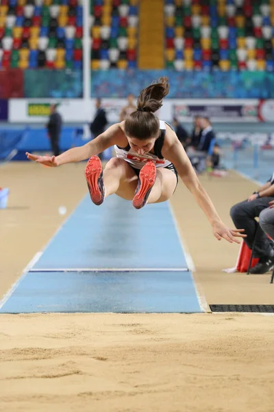 Turkiska Athletic Federation Olympic tröskel inomhustävlingen — Stockfoto