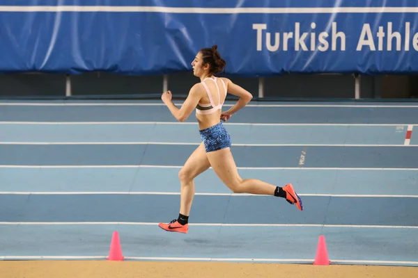 Turkish Athletic Federation Olympic Threshold Indoor Competition — Stock Photo, Image