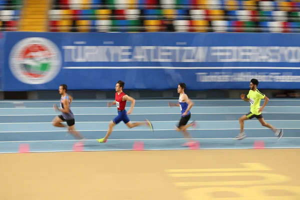 Türkiye Atletizm Federasyonu Olimpiyat eşik kapalı rekabet — Stok fotoğraf