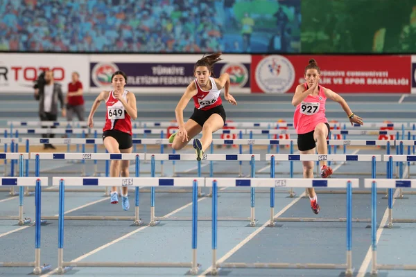 Türkiye Atletizm Federasyonu Olimpiyat eşik kapalı rekabet — Stok fotoğraf