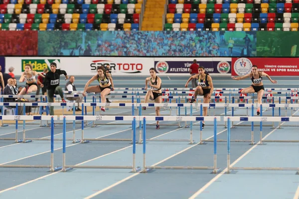 Turkish Athletic Federation Olympic Threshold Indoor Competition — Stock Photo, Image