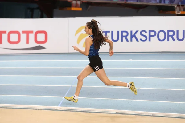 Federação Atlética Turca Limiar Olímpico Competição Interior — Fotografia de Stock